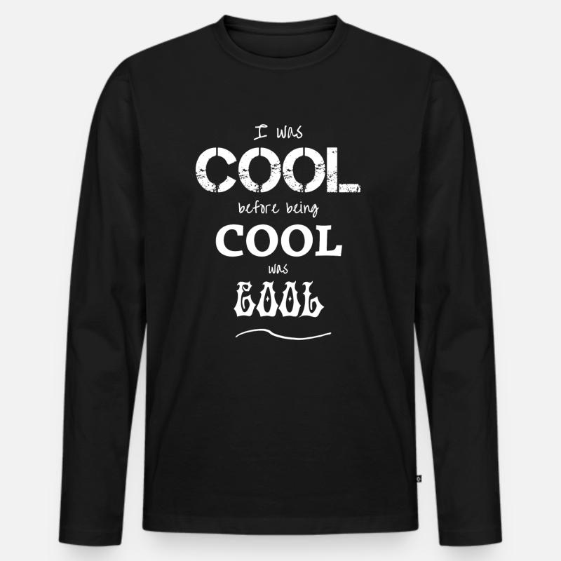 Cool cool cool - Männer Premium Bio Langarmshirt - Schwarz