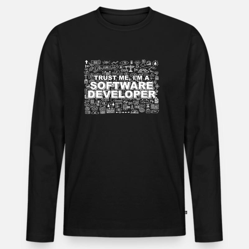 Trust me, I'm a software developer Männer Premium Bio Langarmshirt