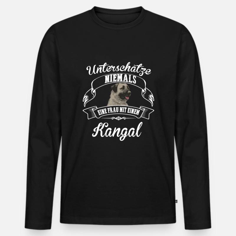 Kangal - Männer Premium Bio Langarmshirt - Schwarz