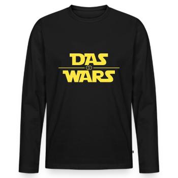 Das Wars Game Over Junggeselle Geschenk Star - Männer Premium Bio Langarmshirt - Schwarz - Vorne - Nico (187cm)