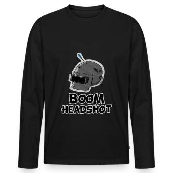 Battle Royale Dîner au poulet Floss Victory Gaming - T-shirt manches longues Premium bio Homme - noir - Devant - Nico (187cm)