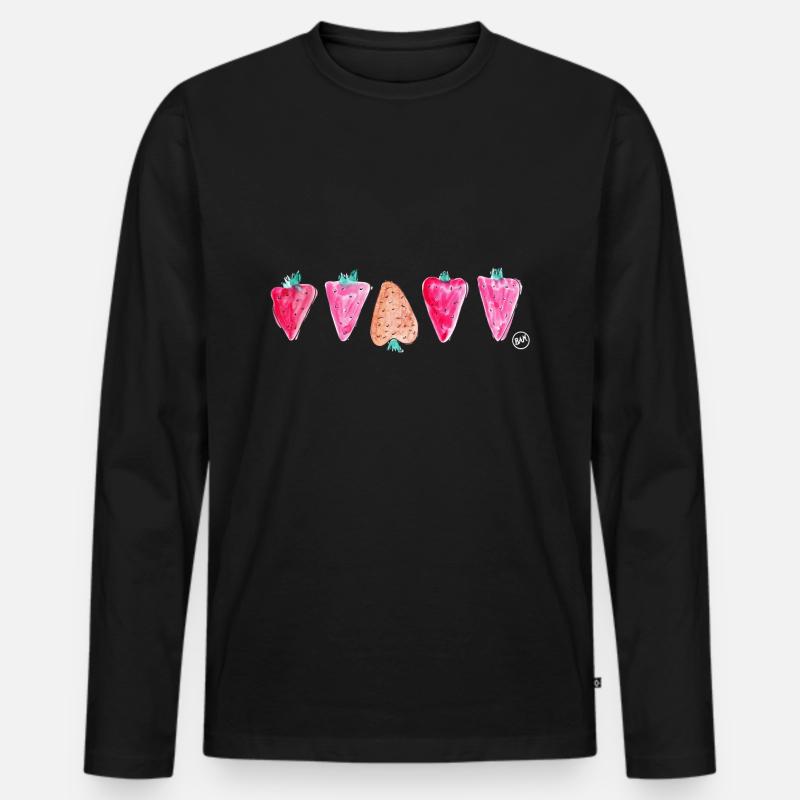 *BAM* be_different - Männer Premium Bio Langarmshirt - Schwarz