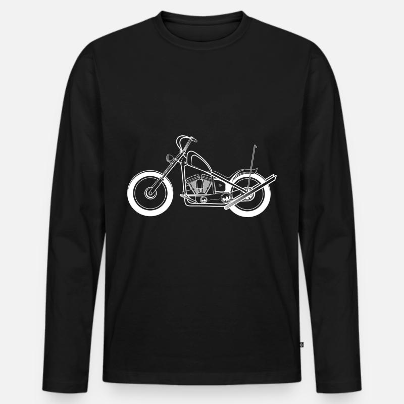 Chopper - Männer Premium Bio Langarmshirt - Schwarz
