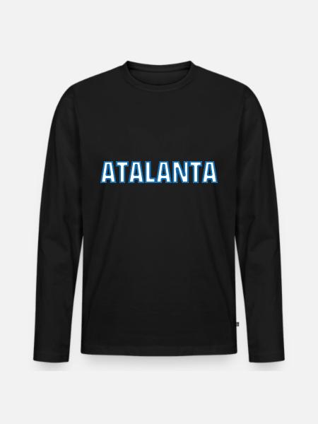 Atalanta - Men's Premium Organic Long Sleeve Shirt - black