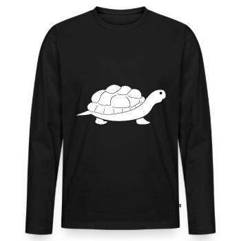 Turtle Turtle - Men's Premium Organic Long Sleeve Shirt - black - Front - Nico (187cm)