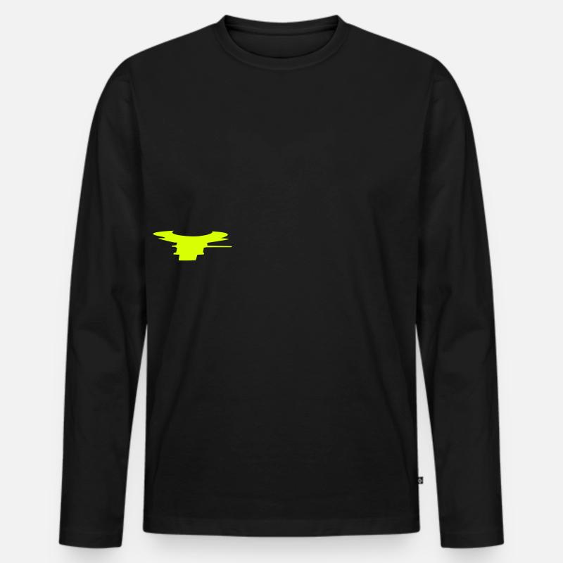 Feuerwehr Schere - Männer Premium Bio Langarmshirt - Schwarz
