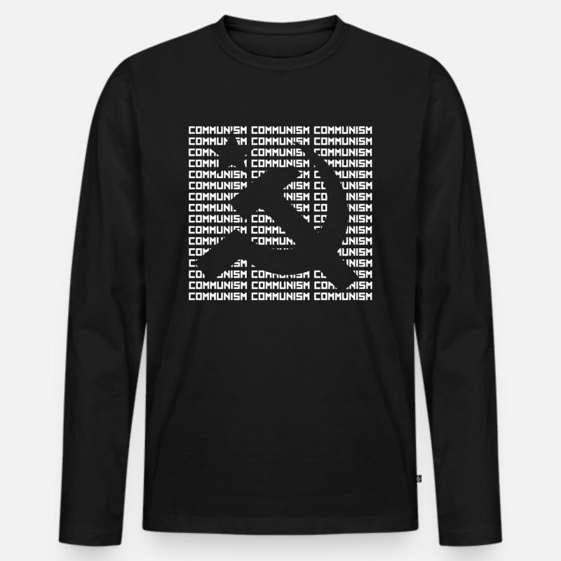 Communism USSR Soviet - Männer Premium Bio Langarmshirt - Schwarz