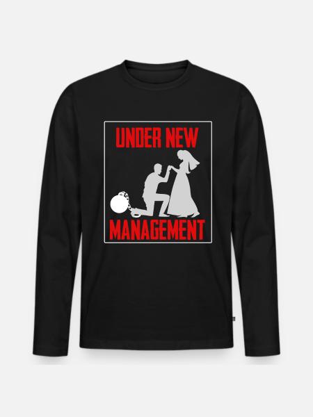 célibataire cadeau cool - T-shirt manches longues Premium bio Homme - noir