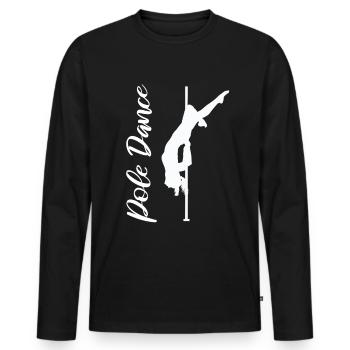 Pole Dance - Männer Premium Bio Langarmshirt - Schwarz - Vorne - Nico (187cm)
