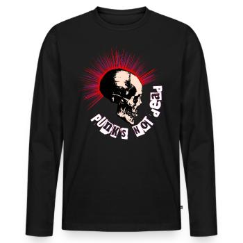 Punk's not dead - Men's Premium Organic Long Sleeve Shirt - black - Front - Nico (187cm)
