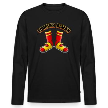 Forever Alman Deutscher Typisch Deutsch Geschenk - Männer Premium Bio Langarmshirt - Schwarz - Vorne - Nico (187cm)