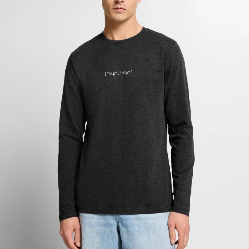 Hip Hip Array Programmierer Coding Männer Premium Bio Langarmshirt