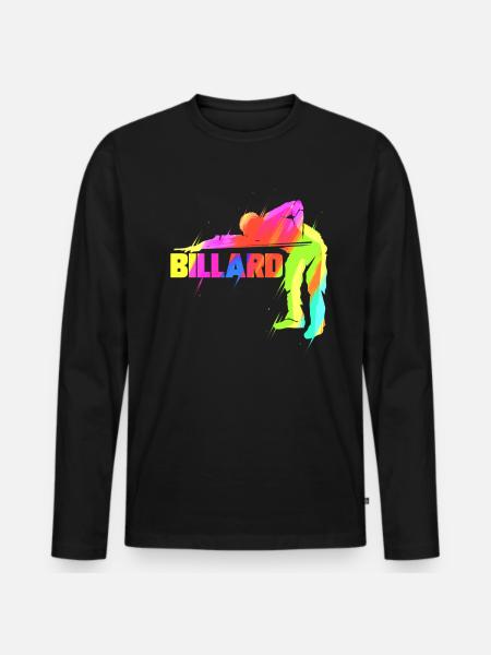 Billard billard snooker cadeau - T-shirt manches longues Premium bio Homme - noir