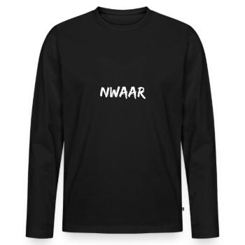 Nwaar Damso Rap - Men's Premium Organic Long Sleeve Shirt - black - Front - Nico (187cm)