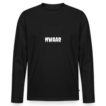 Nwaar Damso Rap - Men's Premium Organic Long Sleeve Shirt - black - Front - Nico (187cm)