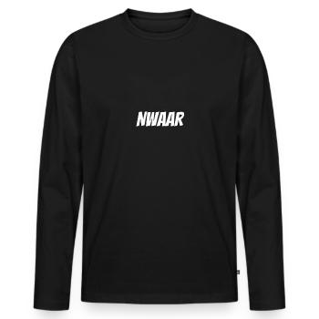Nwaar Damso Rap - Men's Premium Organic Long Sleeve Shirt - black - Front - Nico (187cm)