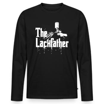 The Lackfather - Lackierer & Autolackierer - Männer Premium Bio Langarmshirt - Schwarz - Vorne - Nico (187cm)