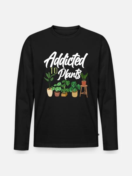 Gardener Plants - Men's Premium Organic Long Sleeve Shirt - black