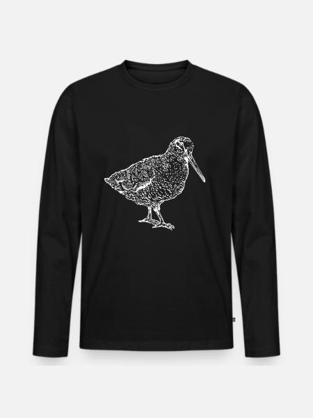 Oiseau oiseau oiseau mouches - T-shirt manches longues Premium bio Homme - noir