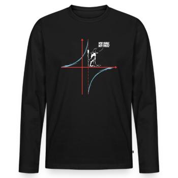 You Shall Not Pass - Mathematicians & Math Teachers - Men's Premium Organic Long Sleeve Shirt - black - Front - Nico (187cm)