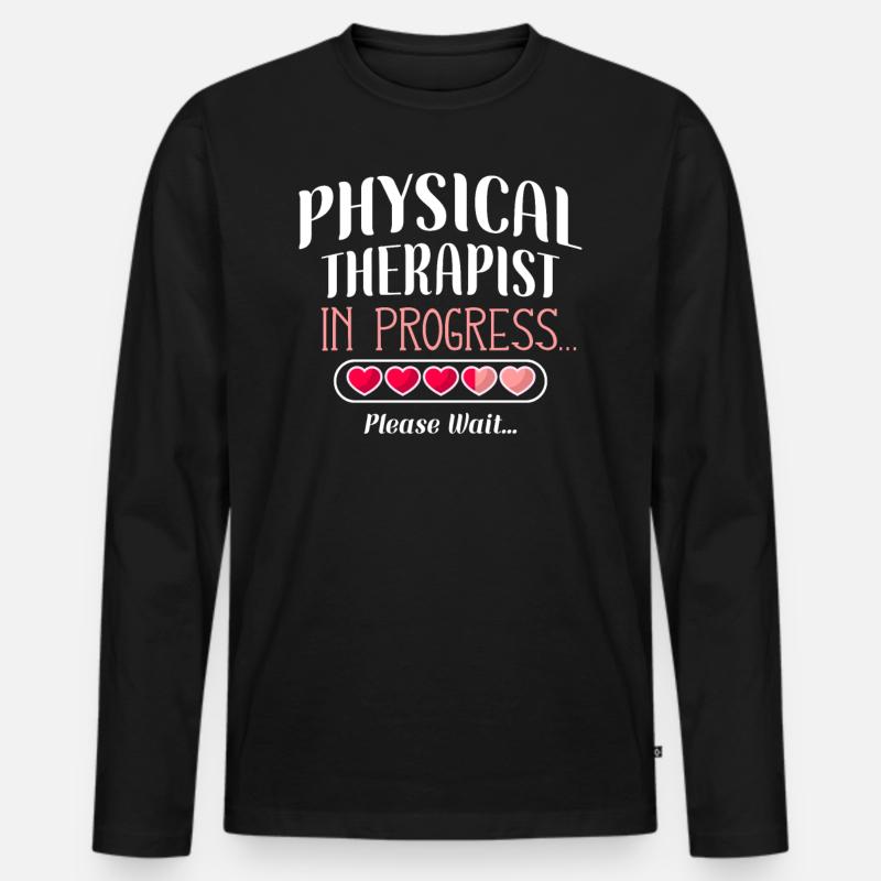 Future Physical Therapist Therapy - Männer Premium Bio Langarmshirt - Schwarz