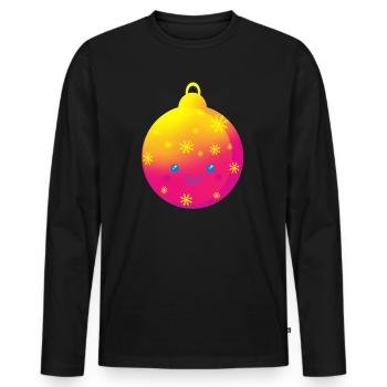 Beautiful Christmas Bauble Christmas Tree Ball - Men's Premium Organic Long Sleeve Shirt - black - Front - Nico (187cm)