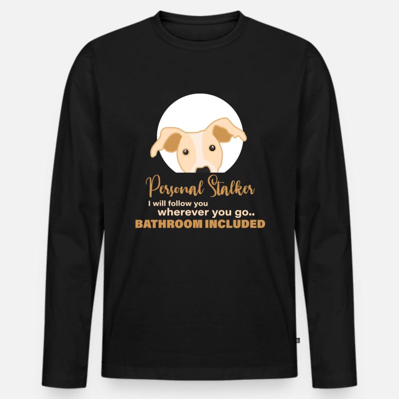 Windhund, Hunderasse, whippet - Männer Premium Bio Langarmshirt - Schwarz