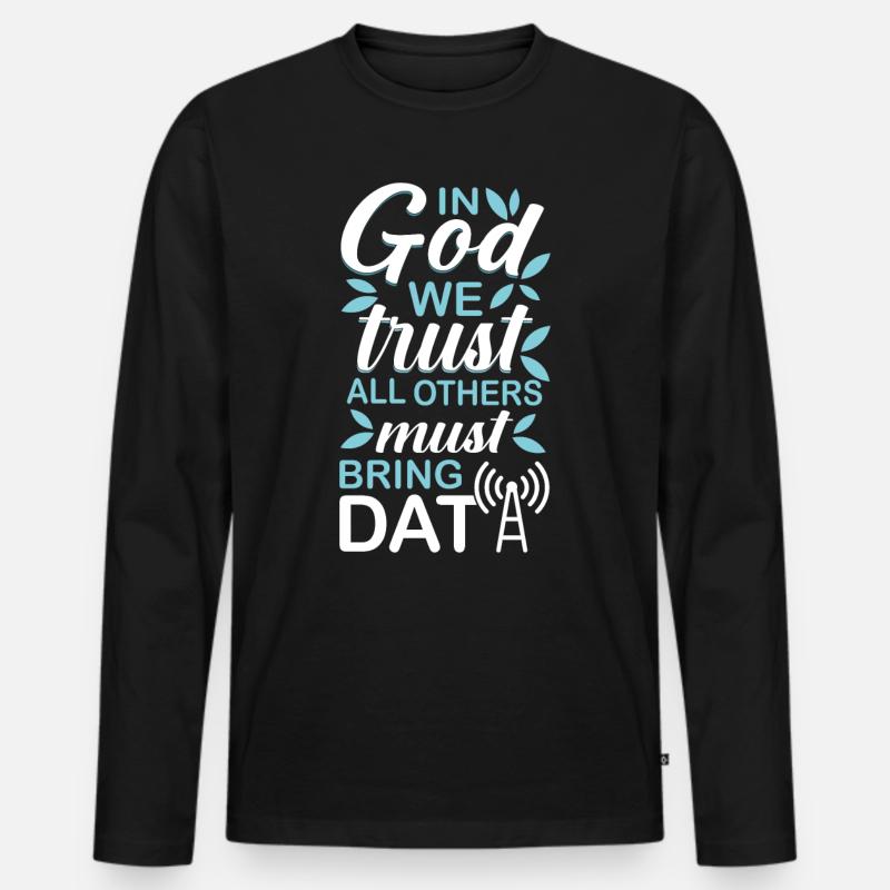 Programmer Gift Idea - Men's Premium Organic Long Sleeve Shirt - black