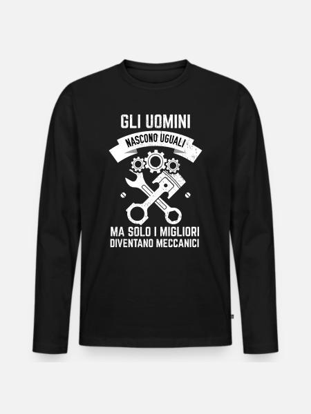 Mécanicien automobile - T-shirt manches longues Premium bio Homme - noir