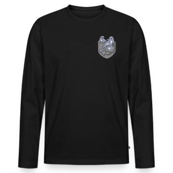 Seerobbe Meerestier Seelöwe Seehund Geschenk - Männer Premium Bio Langarmshirt - Schwarz - Vorne - Nico (187cm)