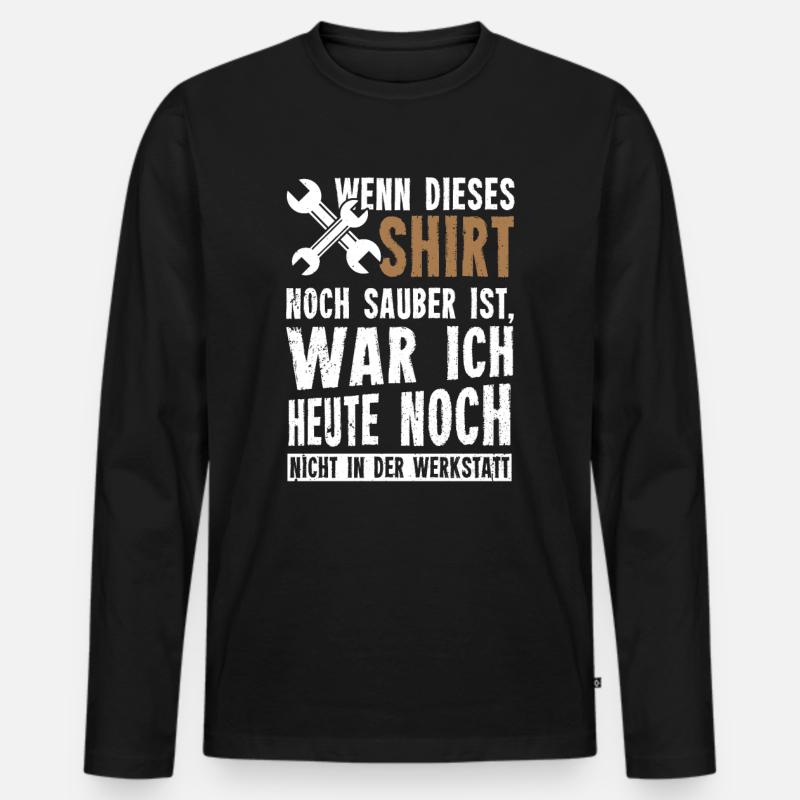 Kfz-Mechatroniker Ausbildung Mechatroniker - Männer Premium Bio Langarmshirt - Schwarz