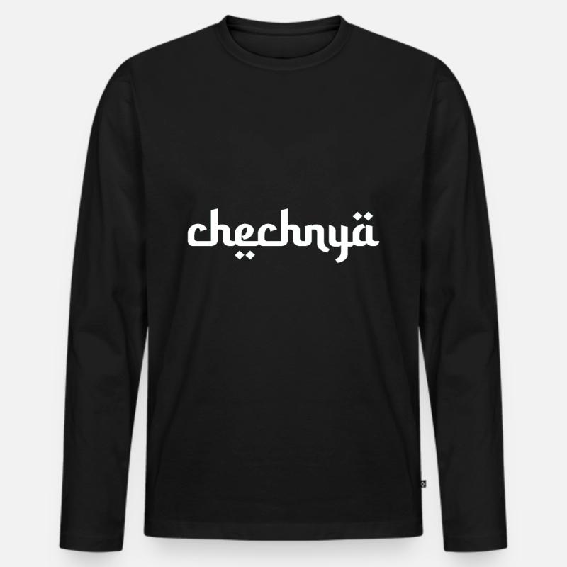 Tschetschenien! - Männer Premium Bio Langarmshirt - Schwarz