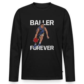 Basketballspieler Michael jordan Bayern - Männer Premium Bio Langarmshirt - Schwarz - Vorne - Nico (187cm)