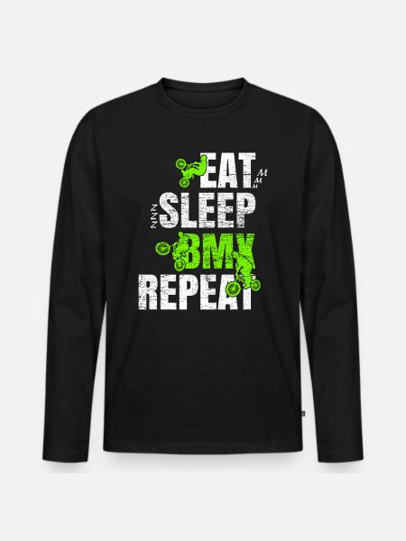 BMX - Men's Premium Organic Long Sleeve Shirt - black