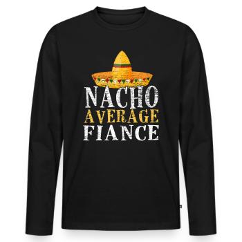 Mexico engagement - Men's Premium Organic Long Sleeve Shirt - black - Front - Nico (187cm)