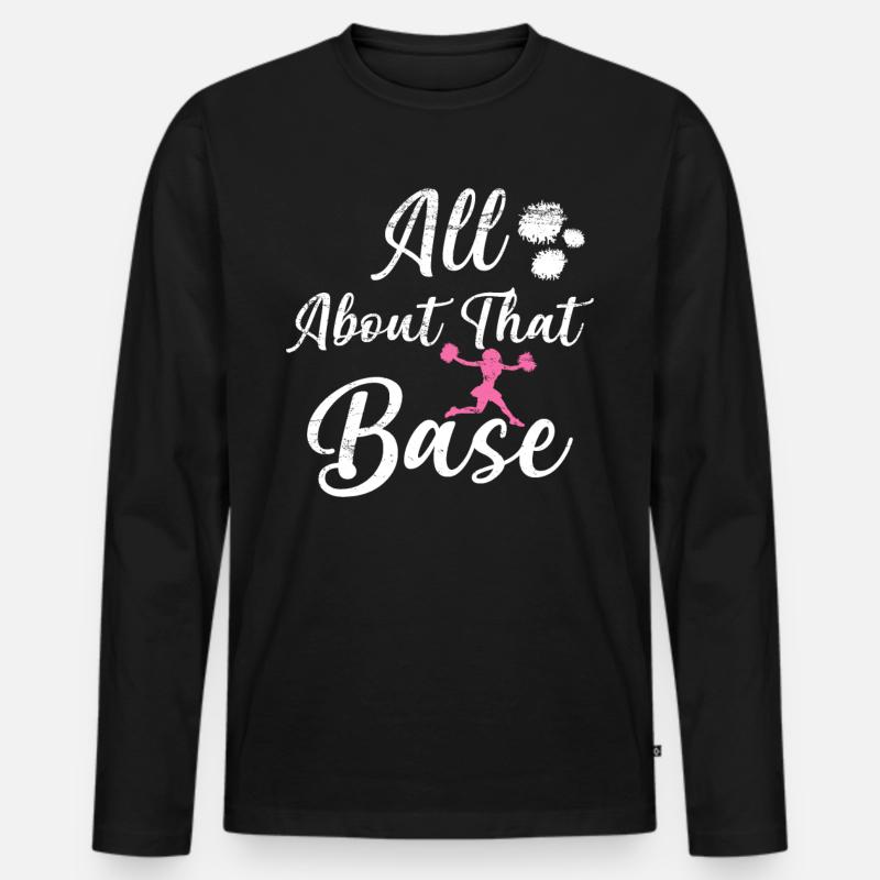 Cheerleader - Männer Premium Bio Langarmshirt - Schwarz