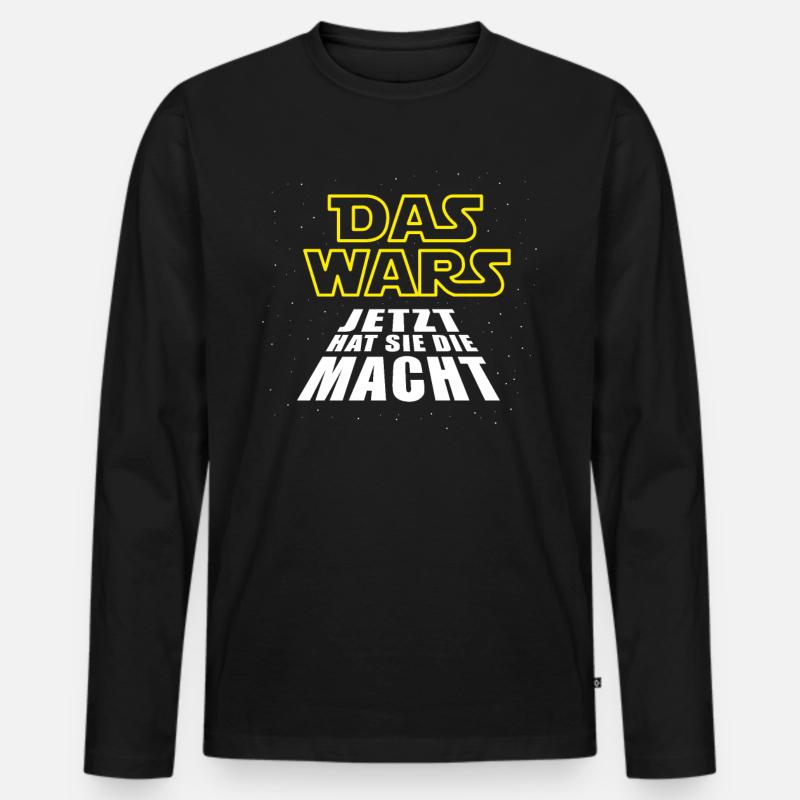 Junggesellenabschied Das Wars Hochzeit Bräutigam - Männer Premium Bio Langarmshirt - Schwarz