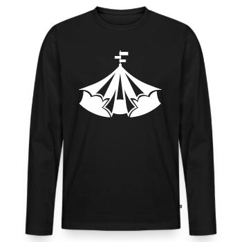 circus - Men's Premium Organic Long Sleeve Shirt - black - Front - Nico (187cm)