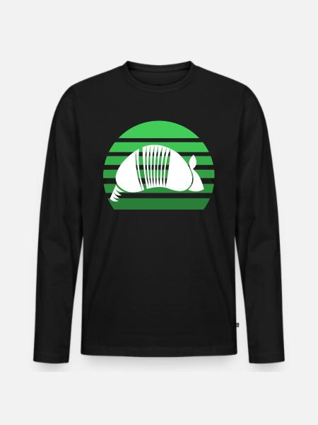 Armadillo sunset - Men's Premium Organic Long Sleeve Shirt - black