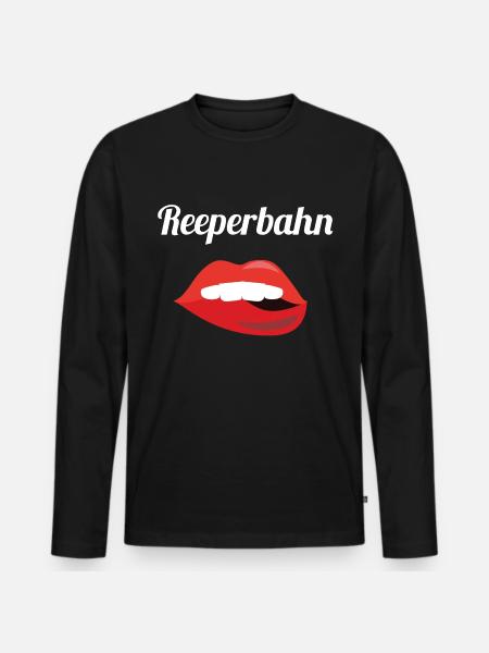 Reeperbahn Kiez Geschenk für Hamburg & Kiez Hafen - Männer Premium Bio Langarmshirt - Schwarz