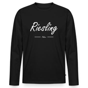 Palatinate Palatinate proverb - Men's Premium Organic Long Sleeve Shirt - black - Front - Nico (187cm)