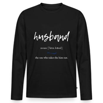 Mari (mari) Édition alambiquée Noir - T-shirt manches longues Premium bio Homme - noir - Devant - Nico (187cm)