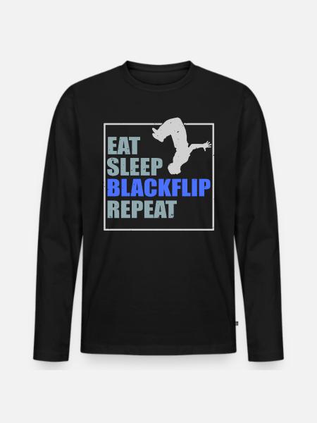 Freerunning parkour - Men's Premium Organic Long Sleeve Shirt - black