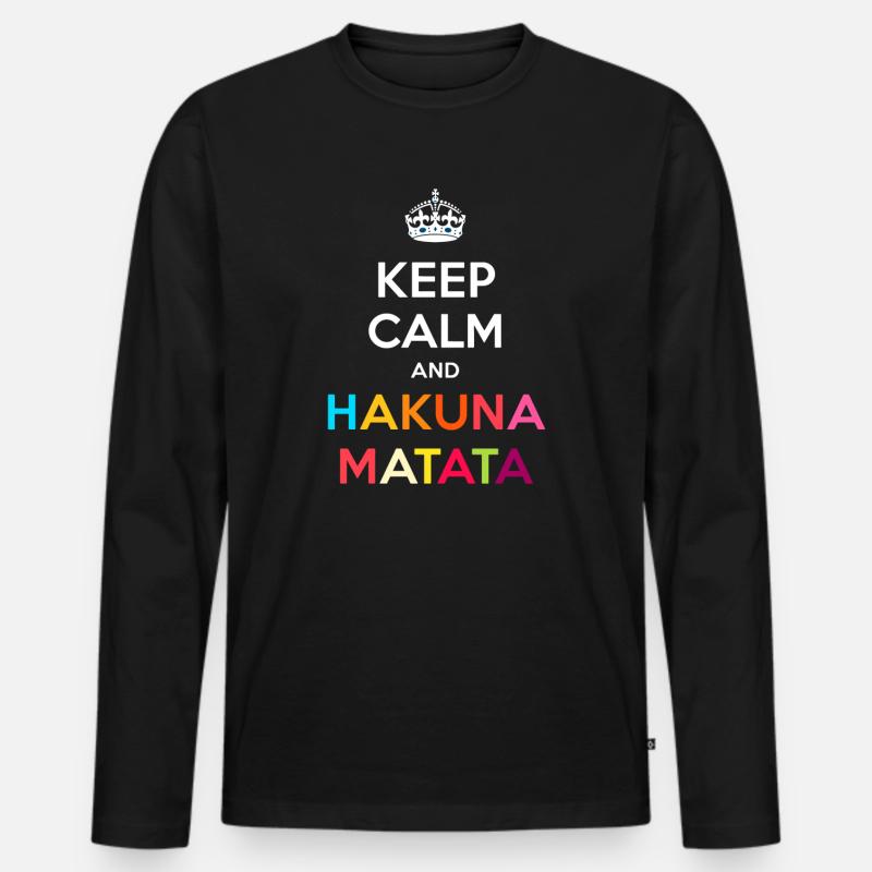 Sprüche Spruch - Männer Premium Bio Langarmshirt - Schwarz