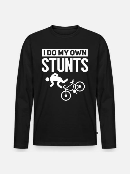 Vélo VTT vélo VTT - T-shirt manches longues Premium bio Homme - noir