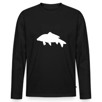 Fish marine animals shark fishes animal fish marine animal - Men's Premium Organic Long Sleeve Shirt - black - Front - Nico (187cm)