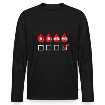 Conception de chemin de fer drôle de modèle ferroviaire - T-shirt manches longues Premium bio Homme - noir - Devant - Nico (187cm)