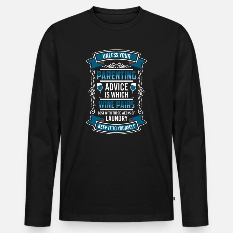 Eltern Elternschaft - Männer Premium Bio Langarmshirt - Schwarz
