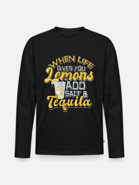 citron - T-shirt manches longues Premium bio Homme - noir