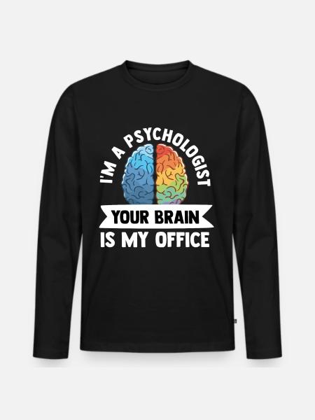 psychologist - Men's Premium Organic Long Sleeve Shirt - black
